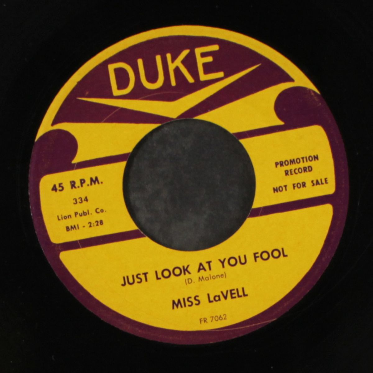 just look at you fool / tide of love by MISS LAVELL