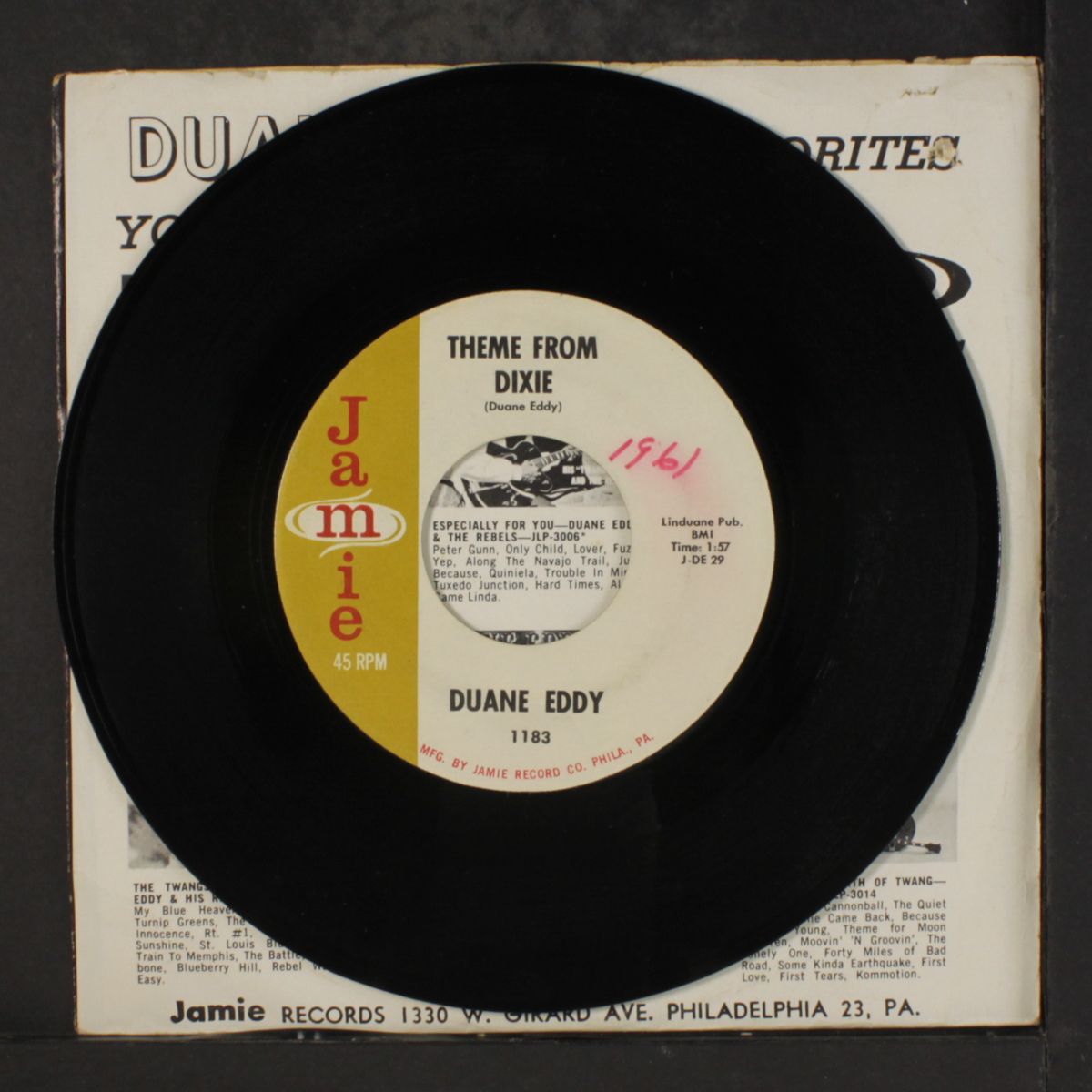 theme from dixie / gidget goes hawaiian by DUANE EDDY