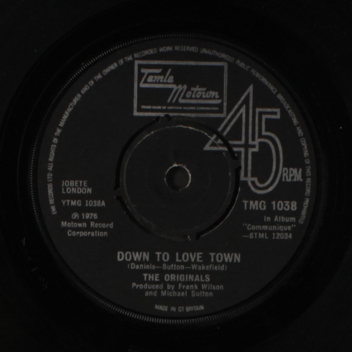 down to love town / just to be closer to you by ORIGINALS