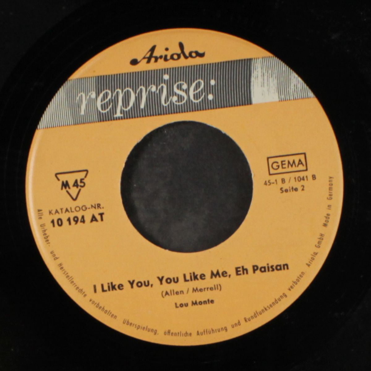 pepino's friend pascal / i like you you like me by LOU MONTE