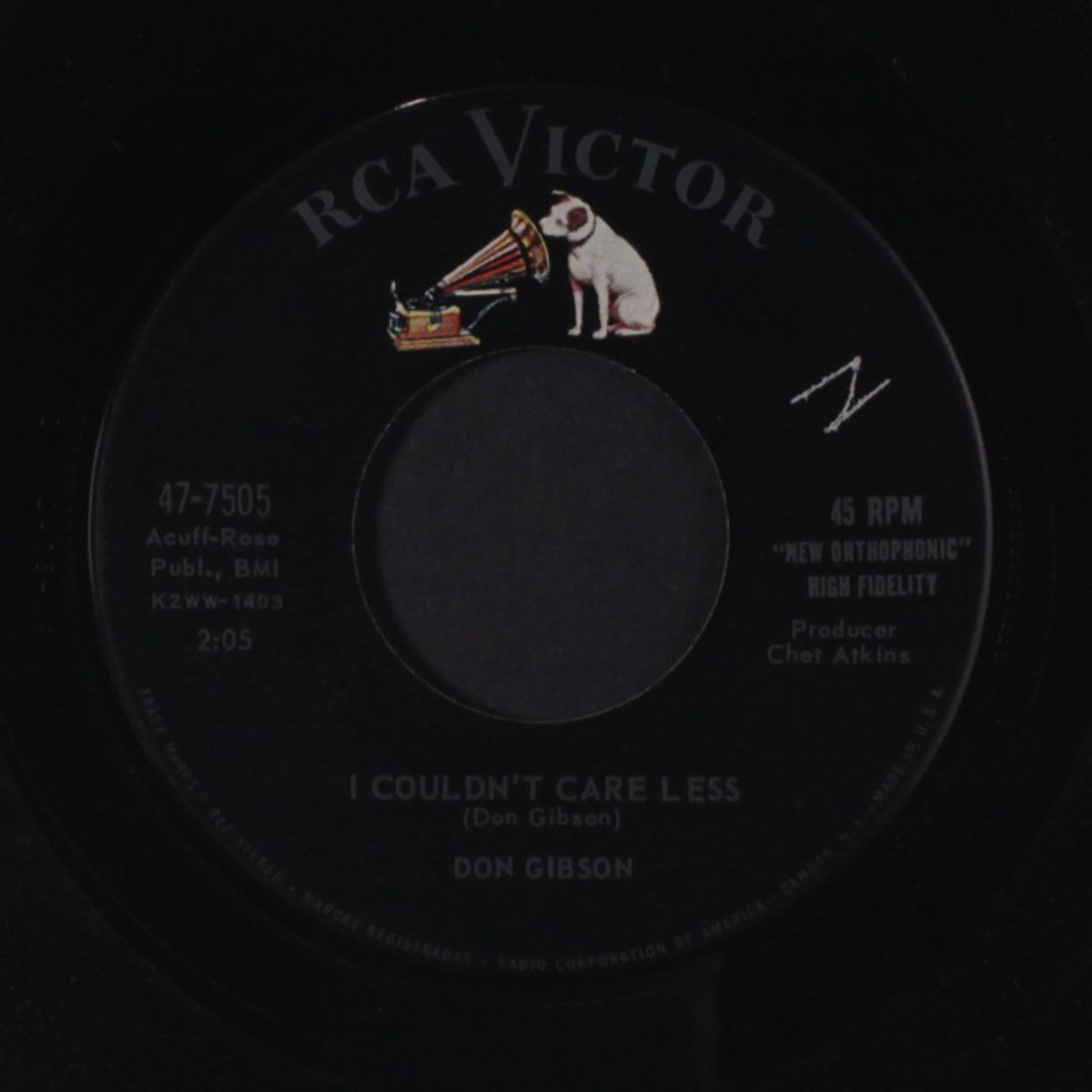 lonesome old house / i couldn't care less by DON GIBSON