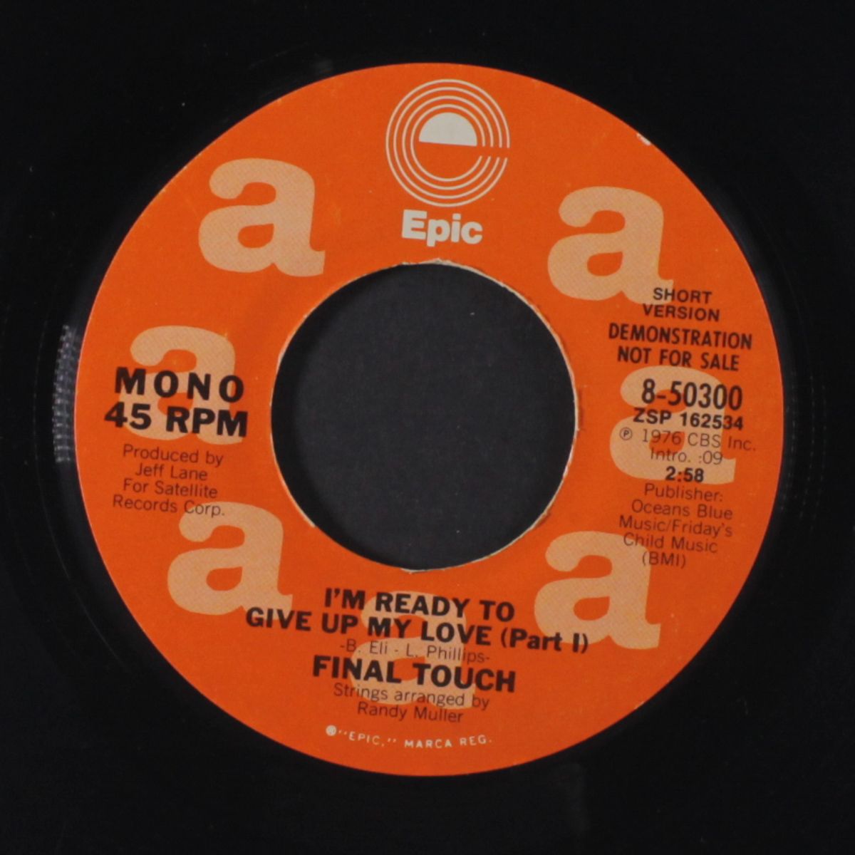 i'm ready to give up my love / mono by FINAL TOUCH