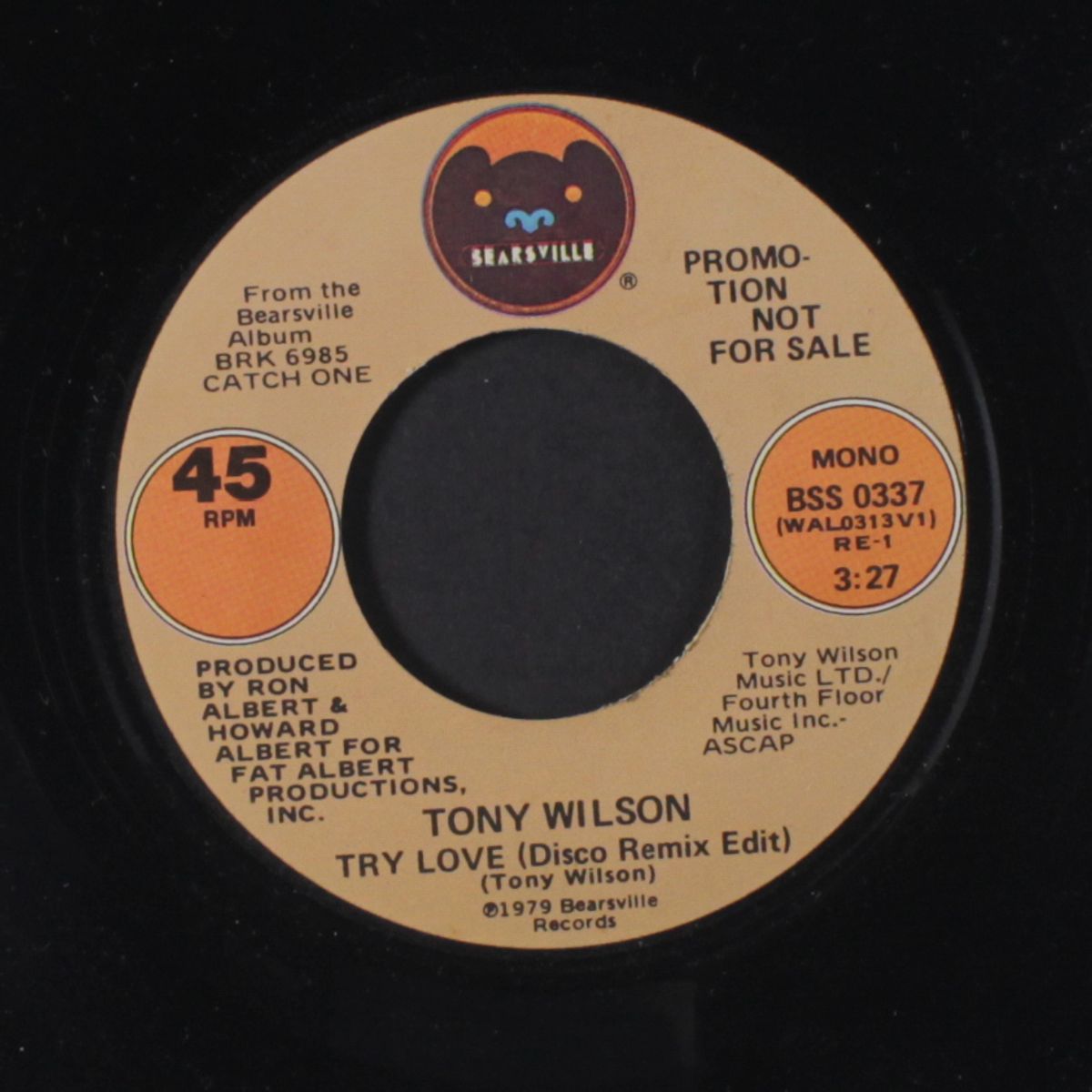 try love (disco remix edit) / mono by TONY WILSON
