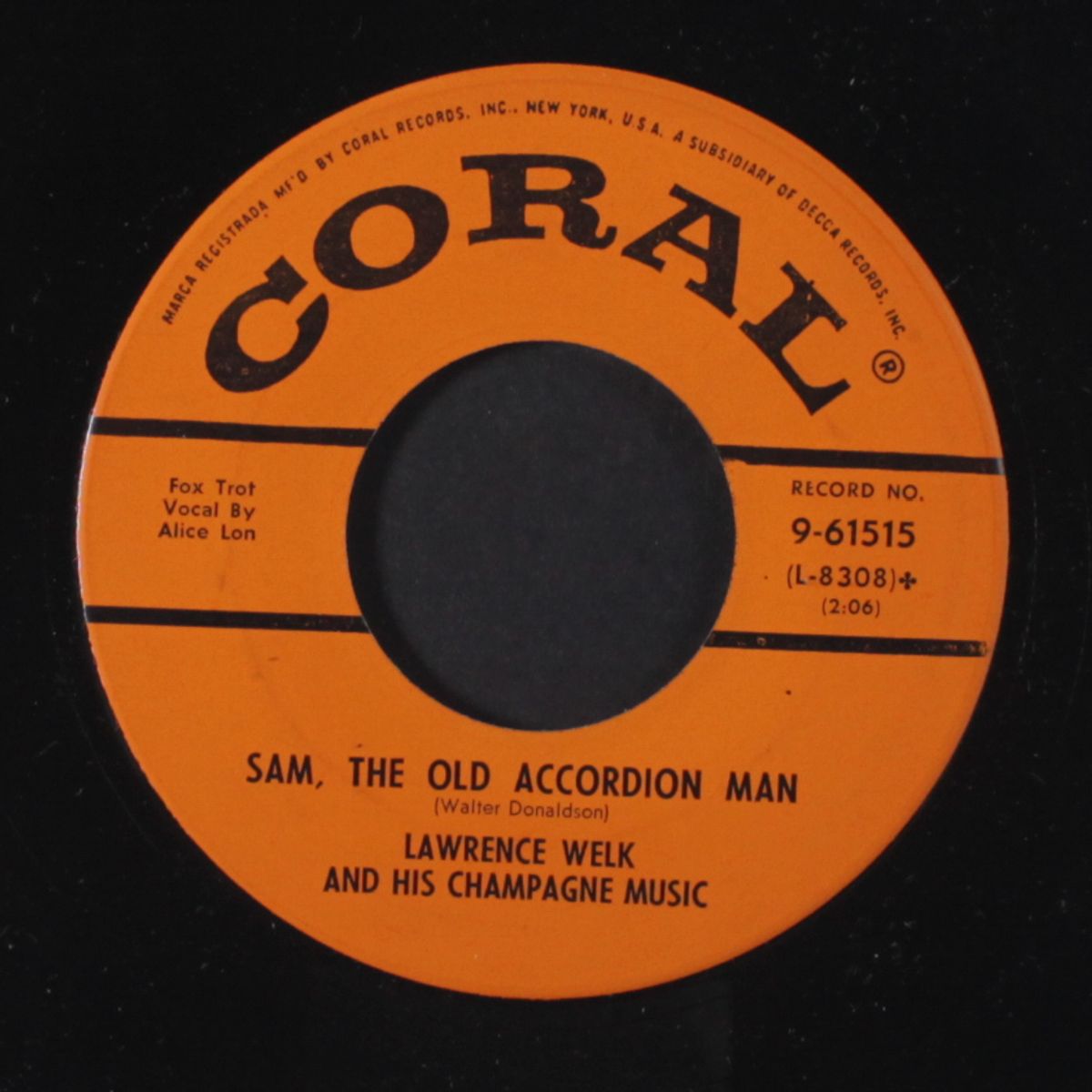 bonnie blue gal / sam, the old accordian man by LAWRENCE WELK