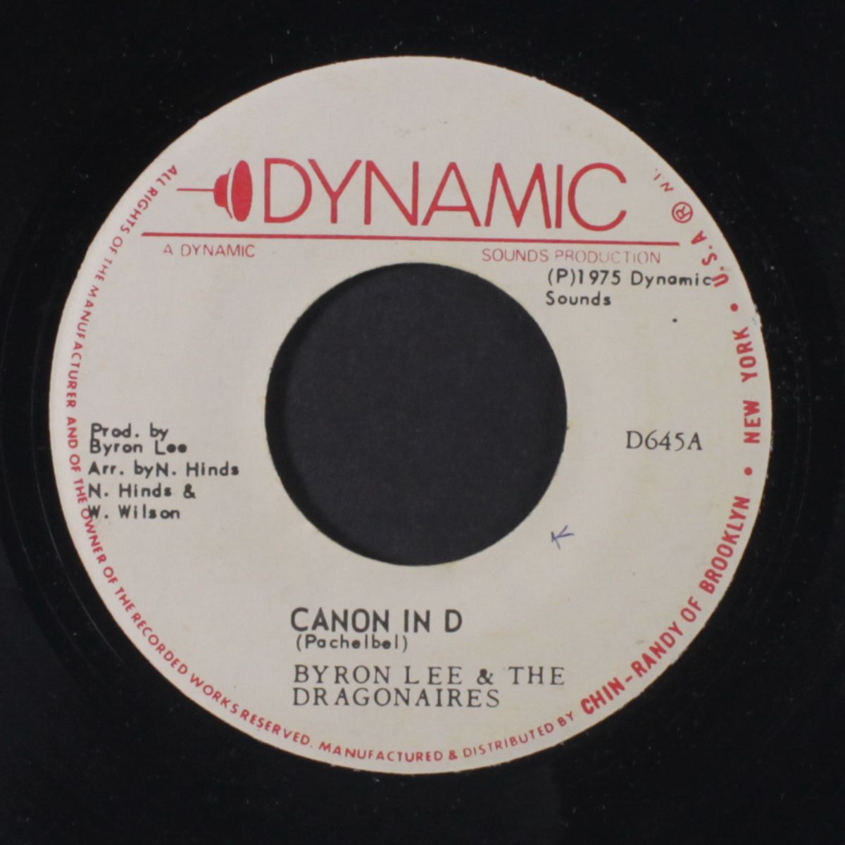 canon in d / endless vibrations by BYRON LEE & THE DRAGONAIRES