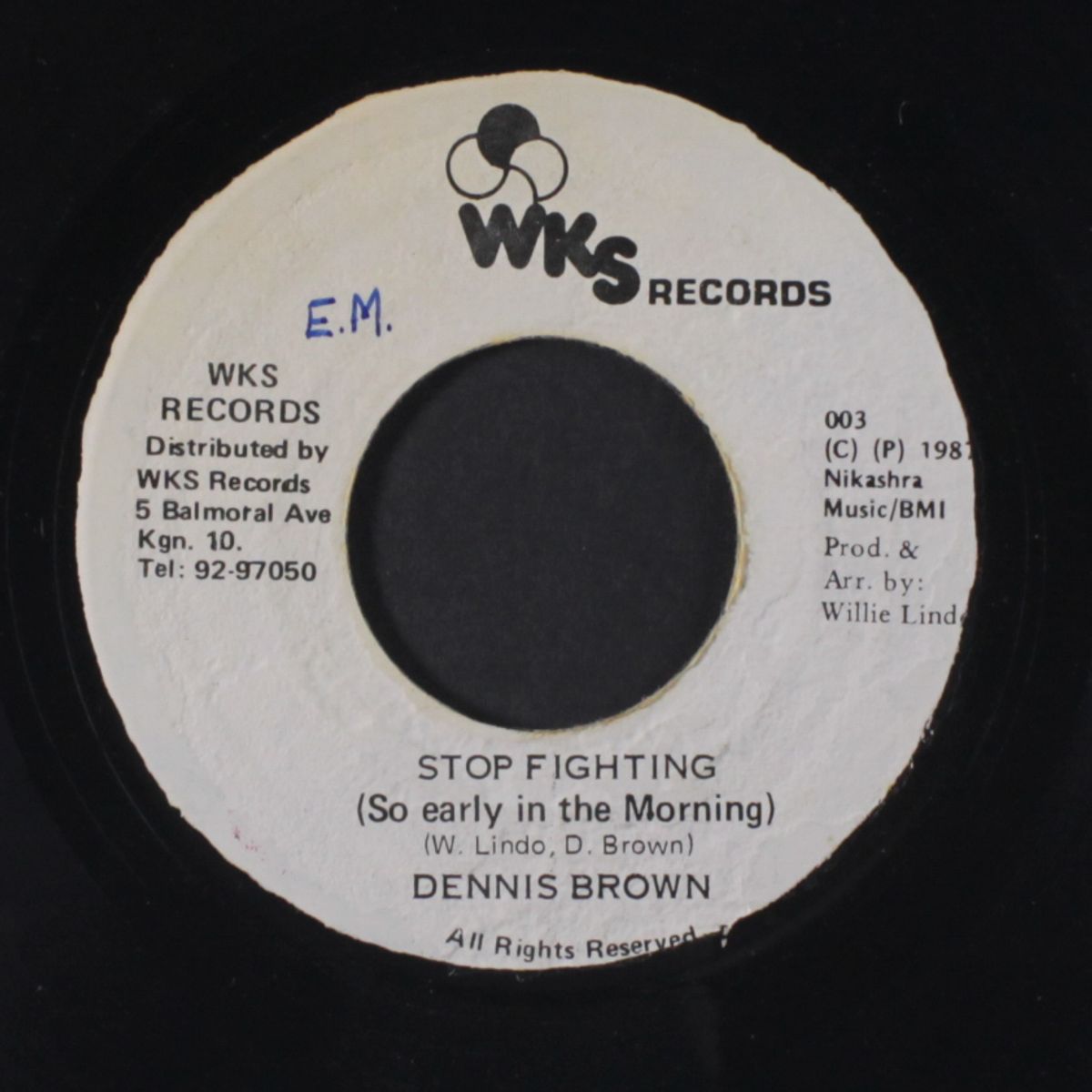 stop fighting / dub by DENNIS BROWN