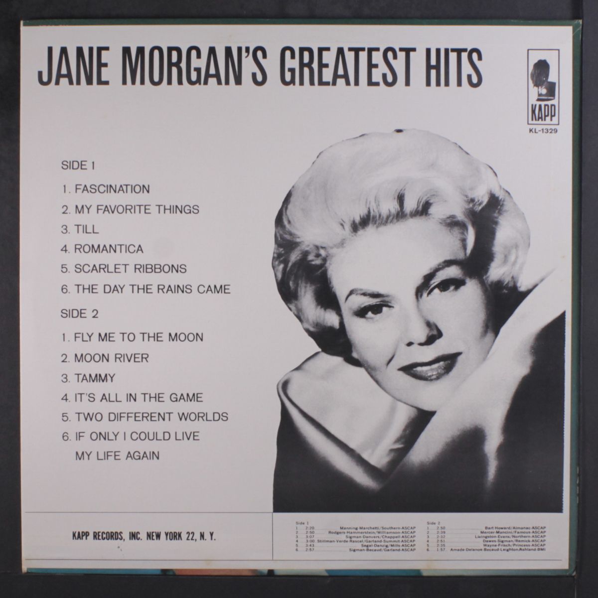 greatest hits by JANE MORGAN