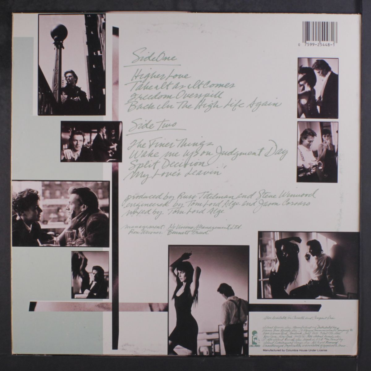 back in the high life by STEVE WINWOOD