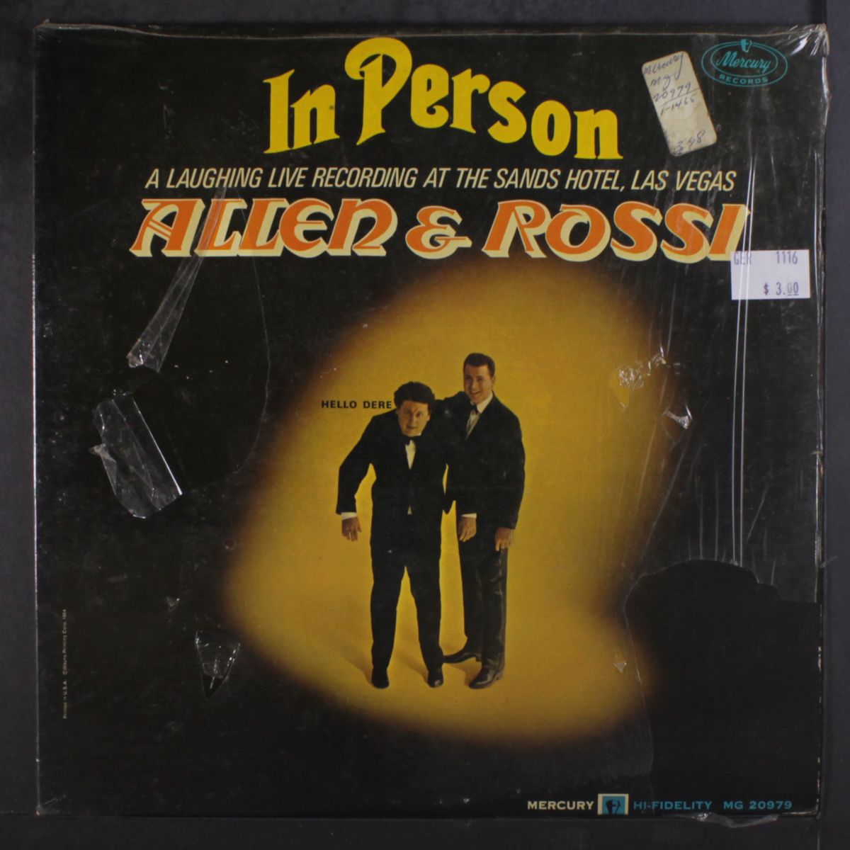 in person by MARTY ALLEN & STEVE ROSSI