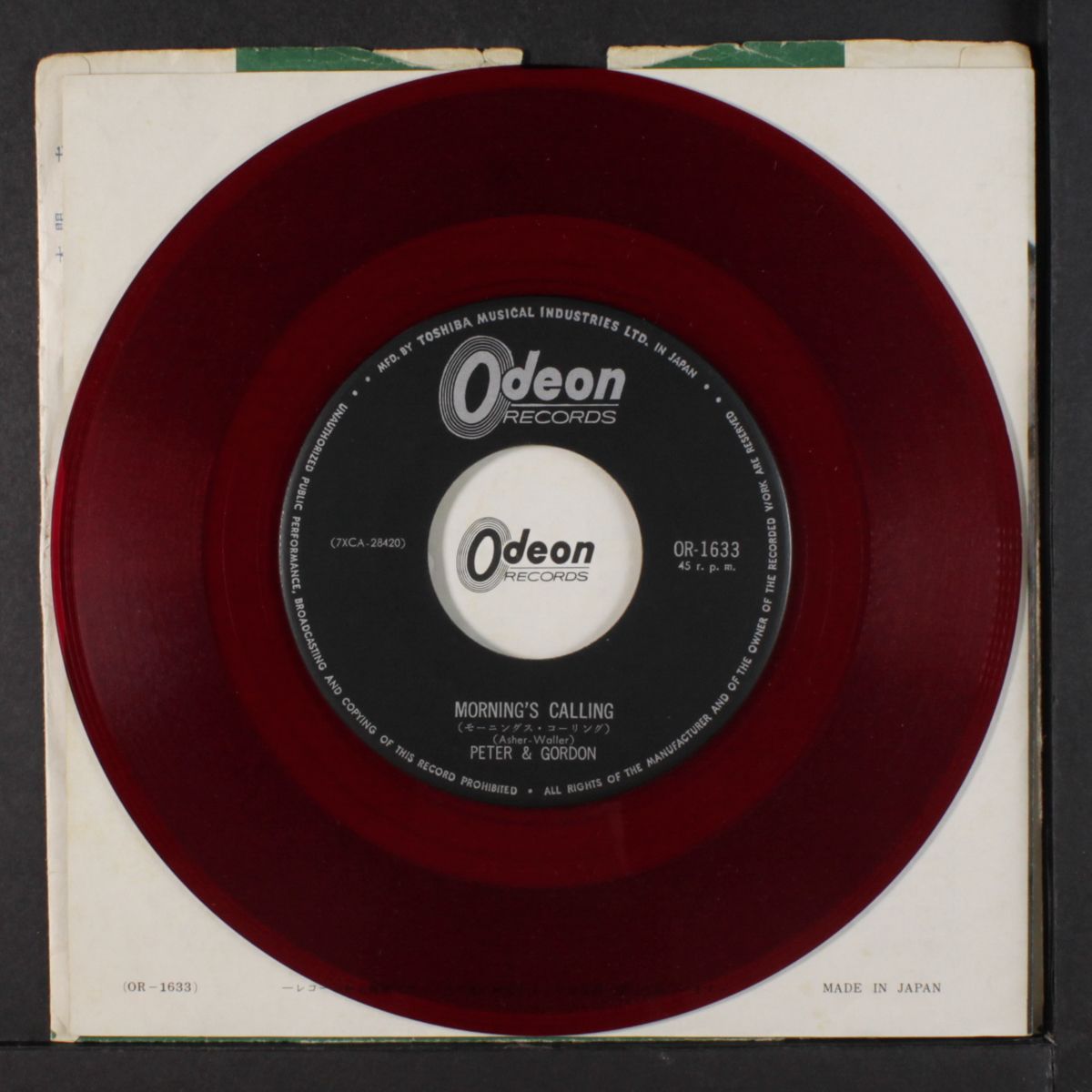 lady godiva / morning's calling by PETER & GORDON