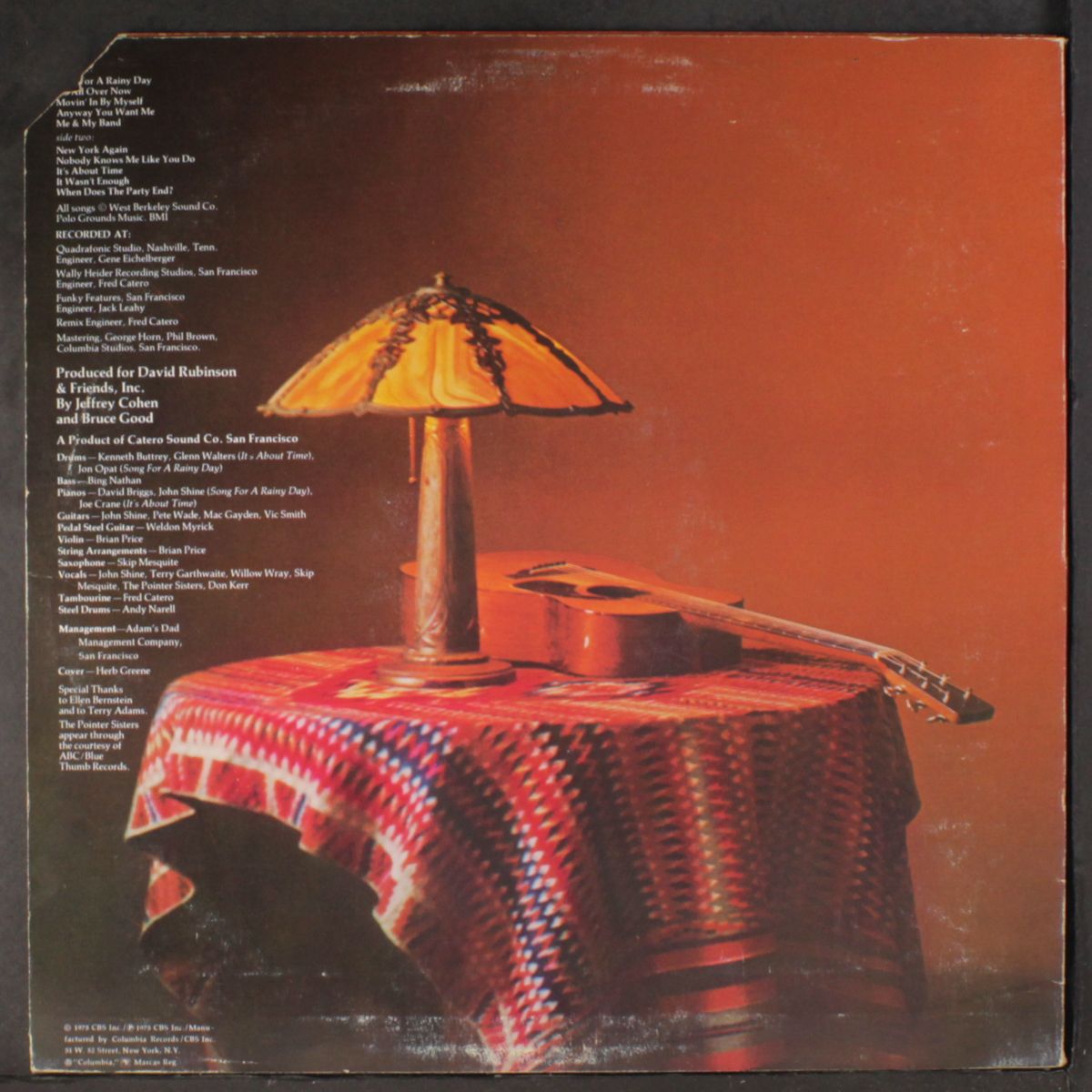 song for a rainy day by JOHN SHINE