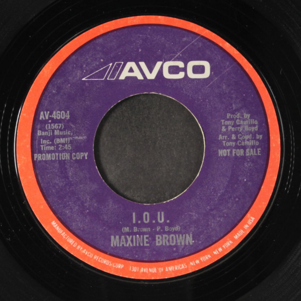 treat me like a lady / i.o.u. by MAXINE BROWN