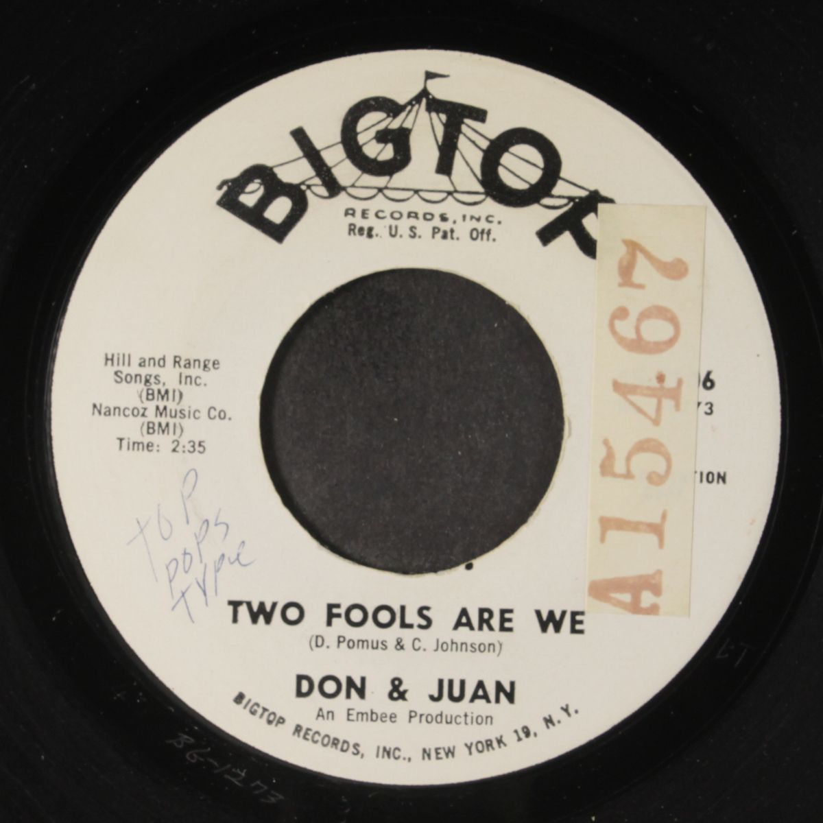 two fools are we / pot luck by DON & JUAN