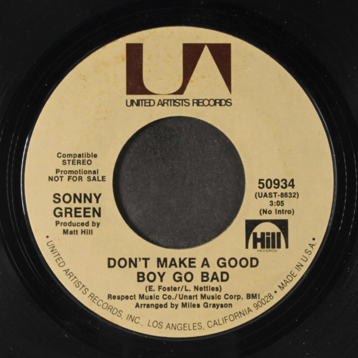 don't make a good boy go bad / don't write a check with your mouth by SONNY GREEN
