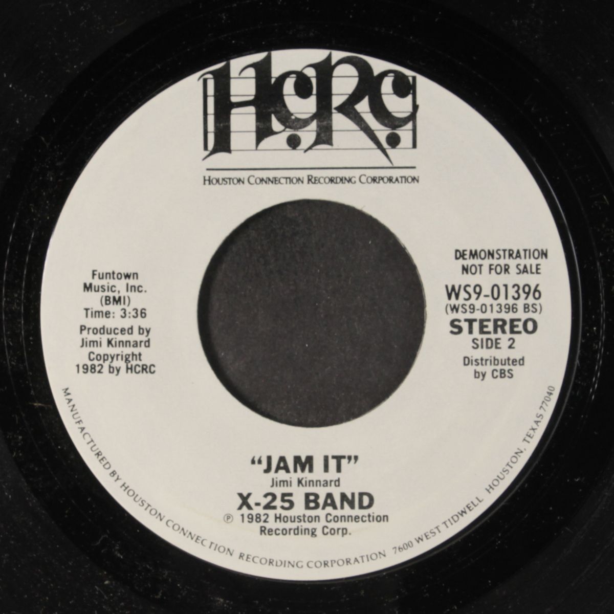 black hole bop / jam it by X-25 BAND