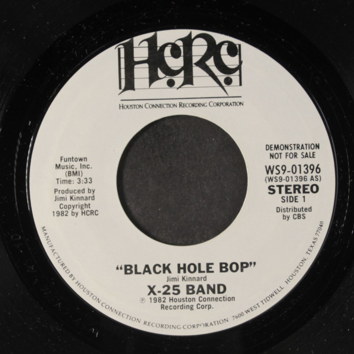 black hole bop / jam it by X-25 BAND