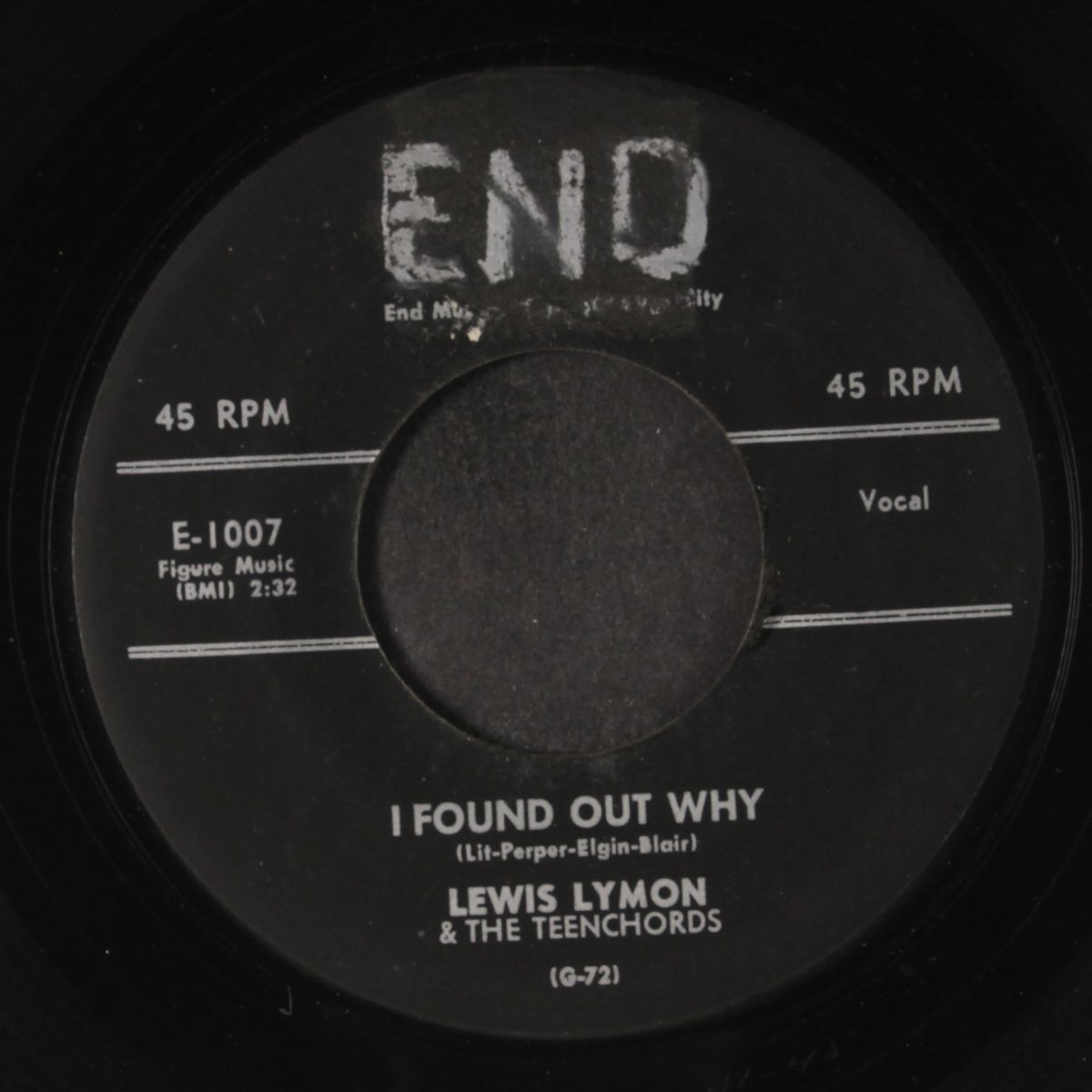 i found out why / tell me love by LEWIS LYMON & TEENCHORDS