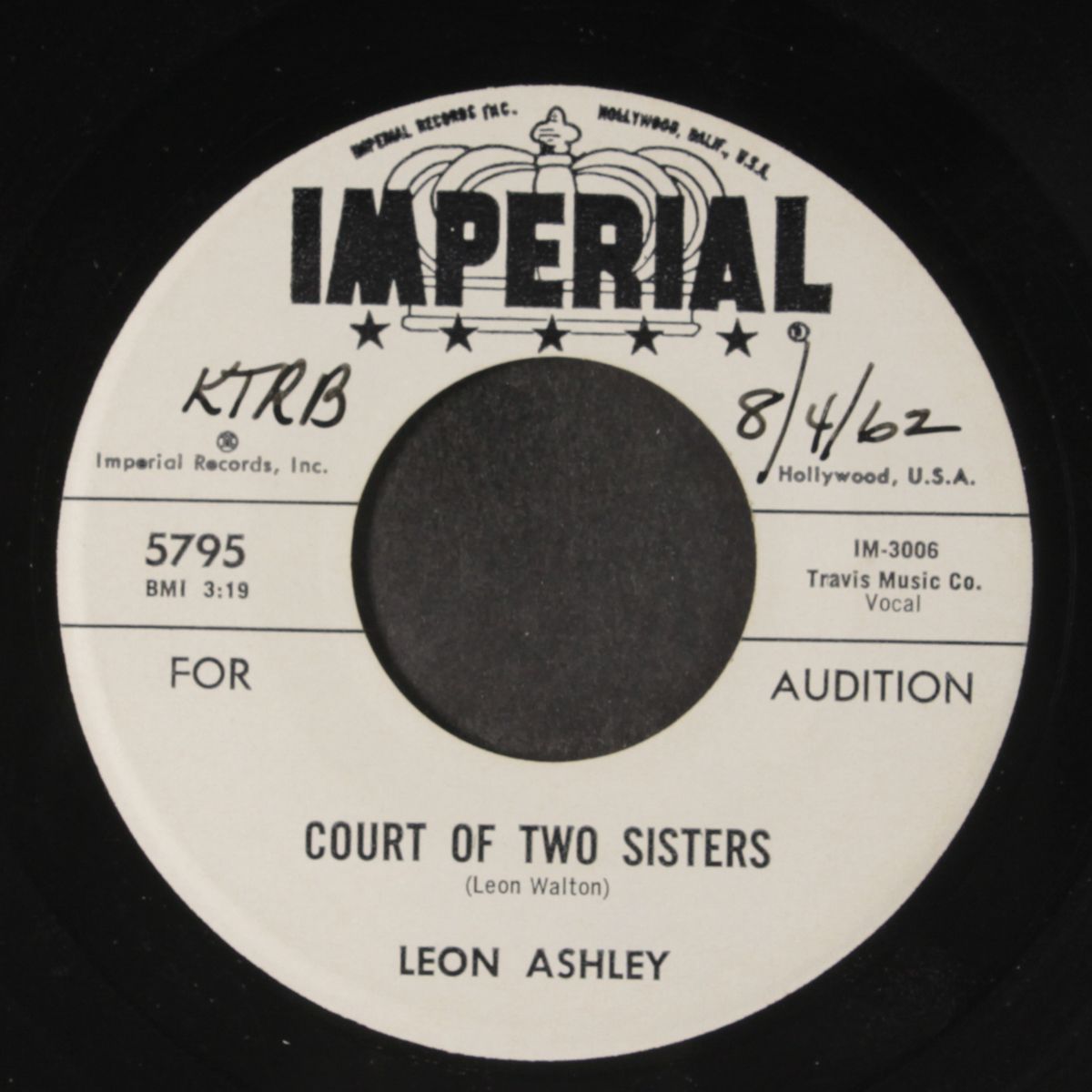 it's alright baby / court of two sisters by LEON ASHLEY