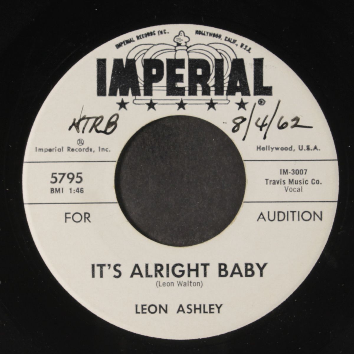 it's alright baby / court of two sisters by LEON ASHLEY