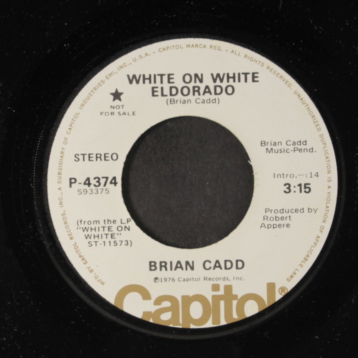 white on white eldorado / mono by BRIAN CADD