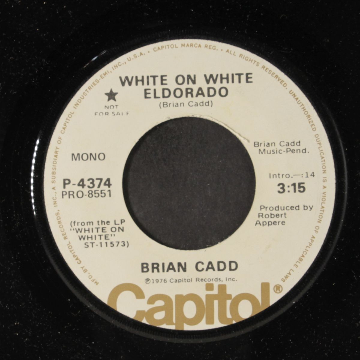 white on white eldorado / mono by BRIAN CADD