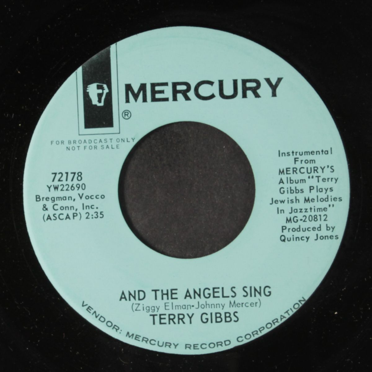 my yiddishe momme / and the angels sing by TERRY GIBBS