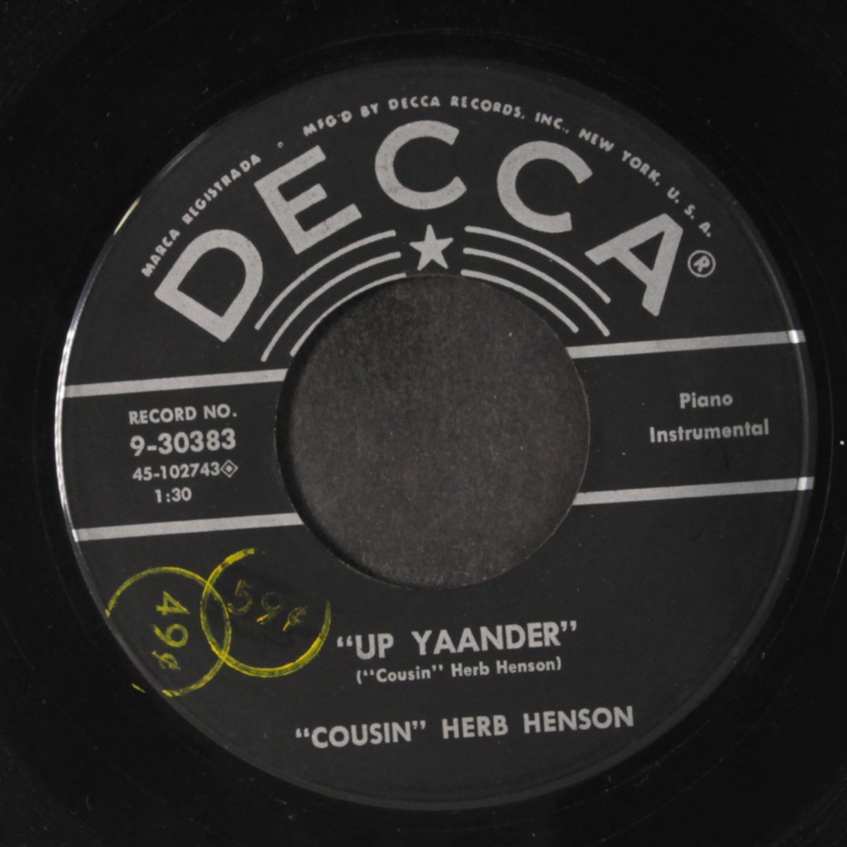 up the path and in my door / up yaander by COUSIN HERB HENSON