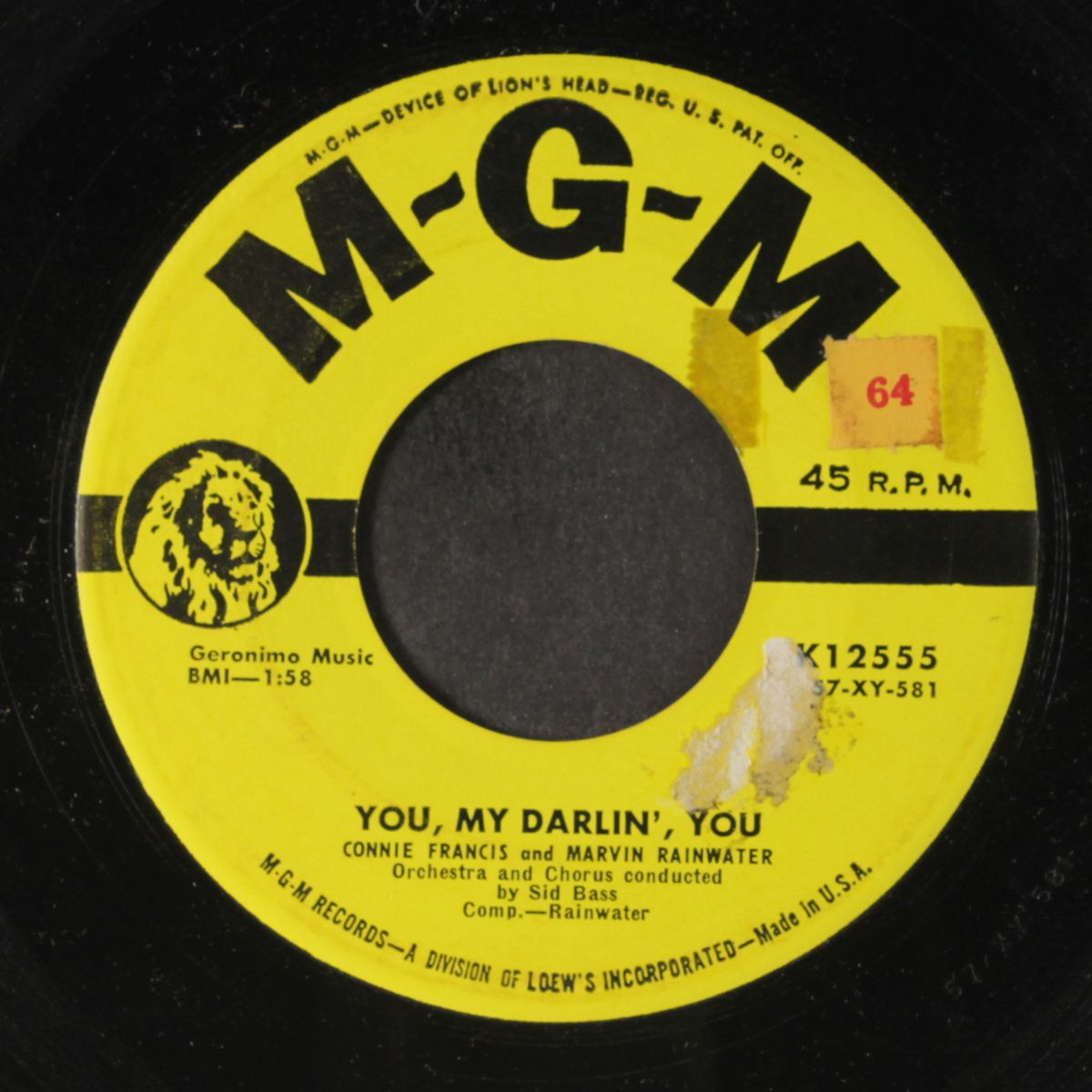 the majesty of love / you, my darlin', you by MARVIN RAINWATER & CONNIE FRANCIS