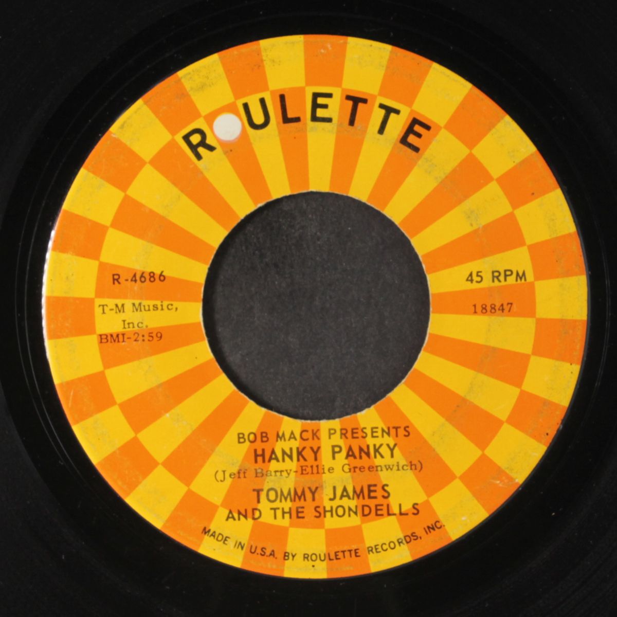 hanky panky / thunderbolt by TOMMY JAMES & SHONDELLS
