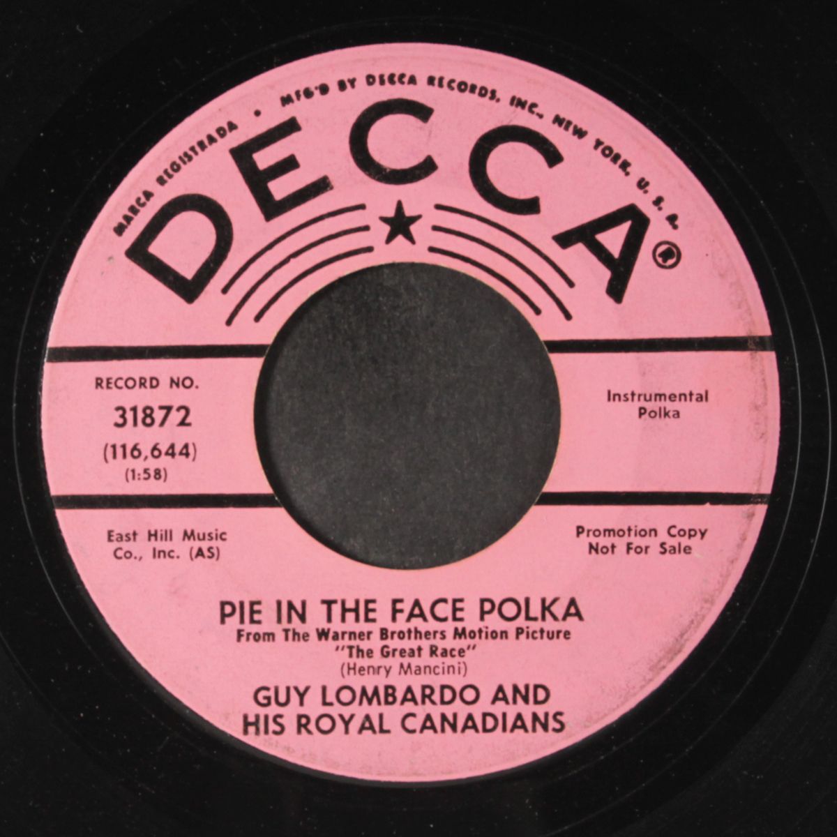 pie in the face polka / by heck by GUY LOMBARDO