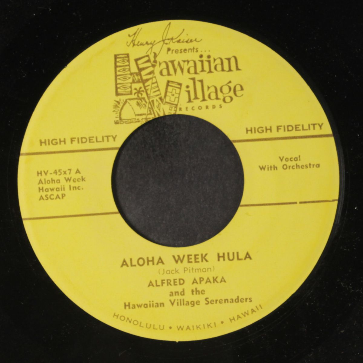 aloha week hula / lehuanani by ALFRED APAKA