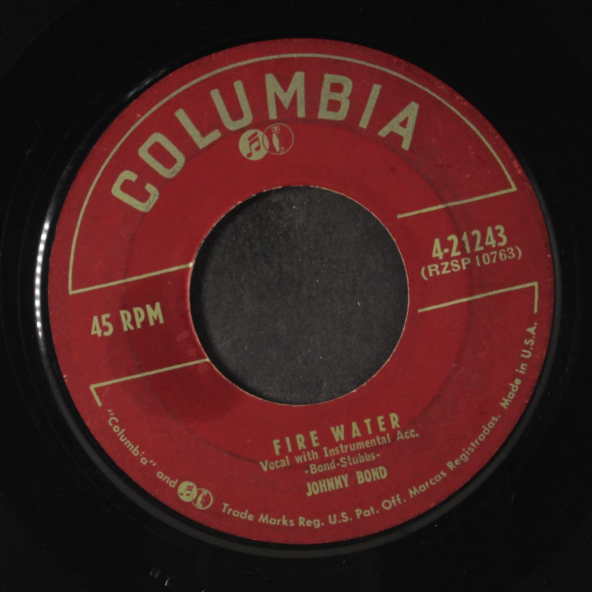 fire water / old man blues by JOHNNY BOND