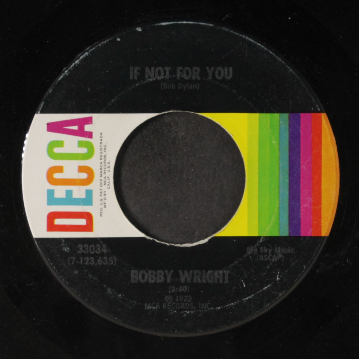 searching / if not for you by BOBBY WRIGHT