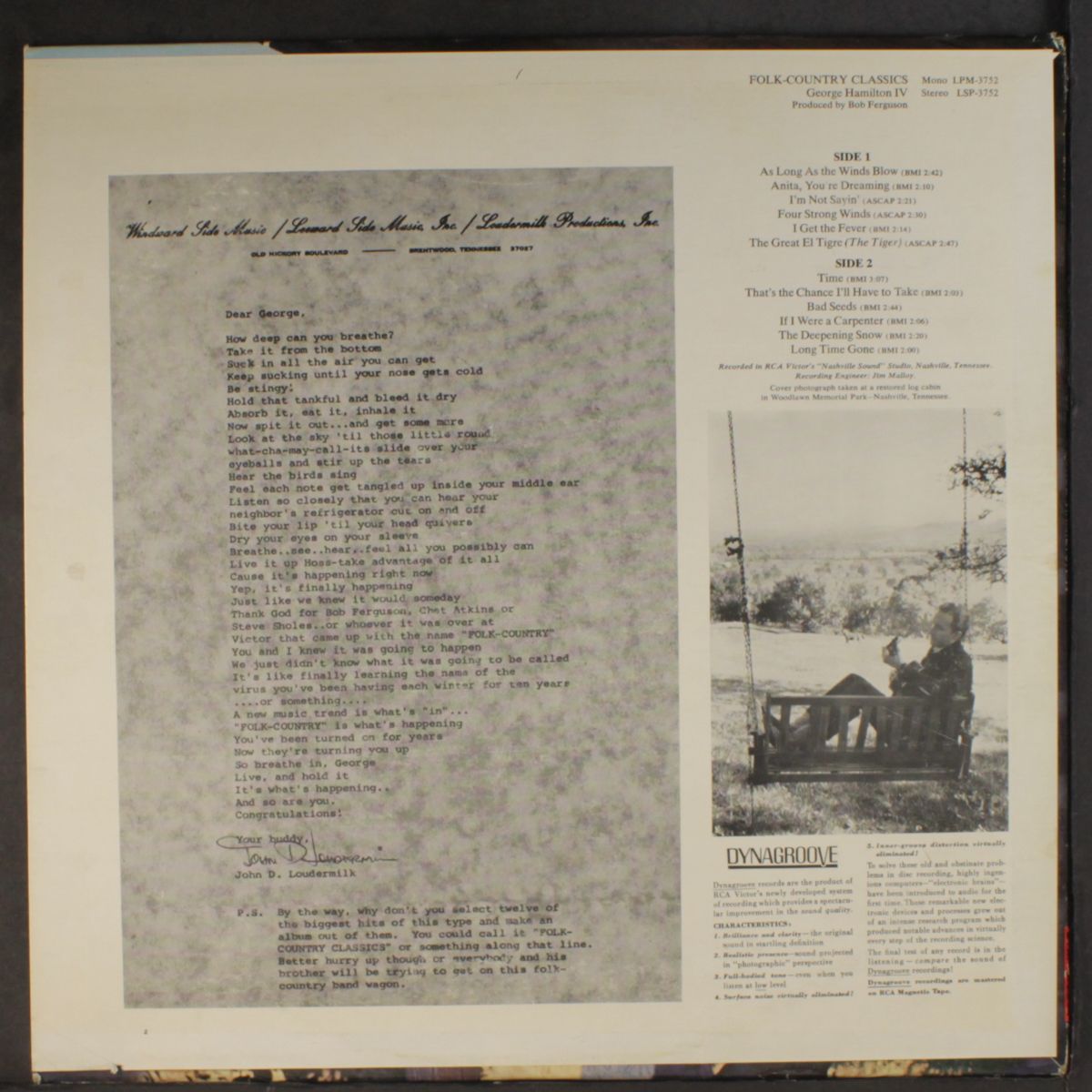 folk country classics by GEORGE HAMILTON IV
