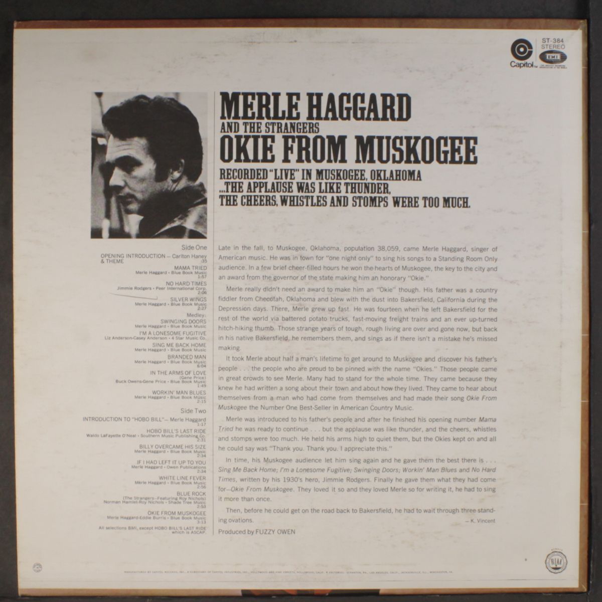 okie from muskogee by MERLE HAGGARD
