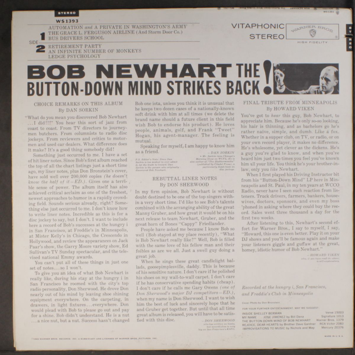 the button-down mind strikes back! by BOB NEWHART