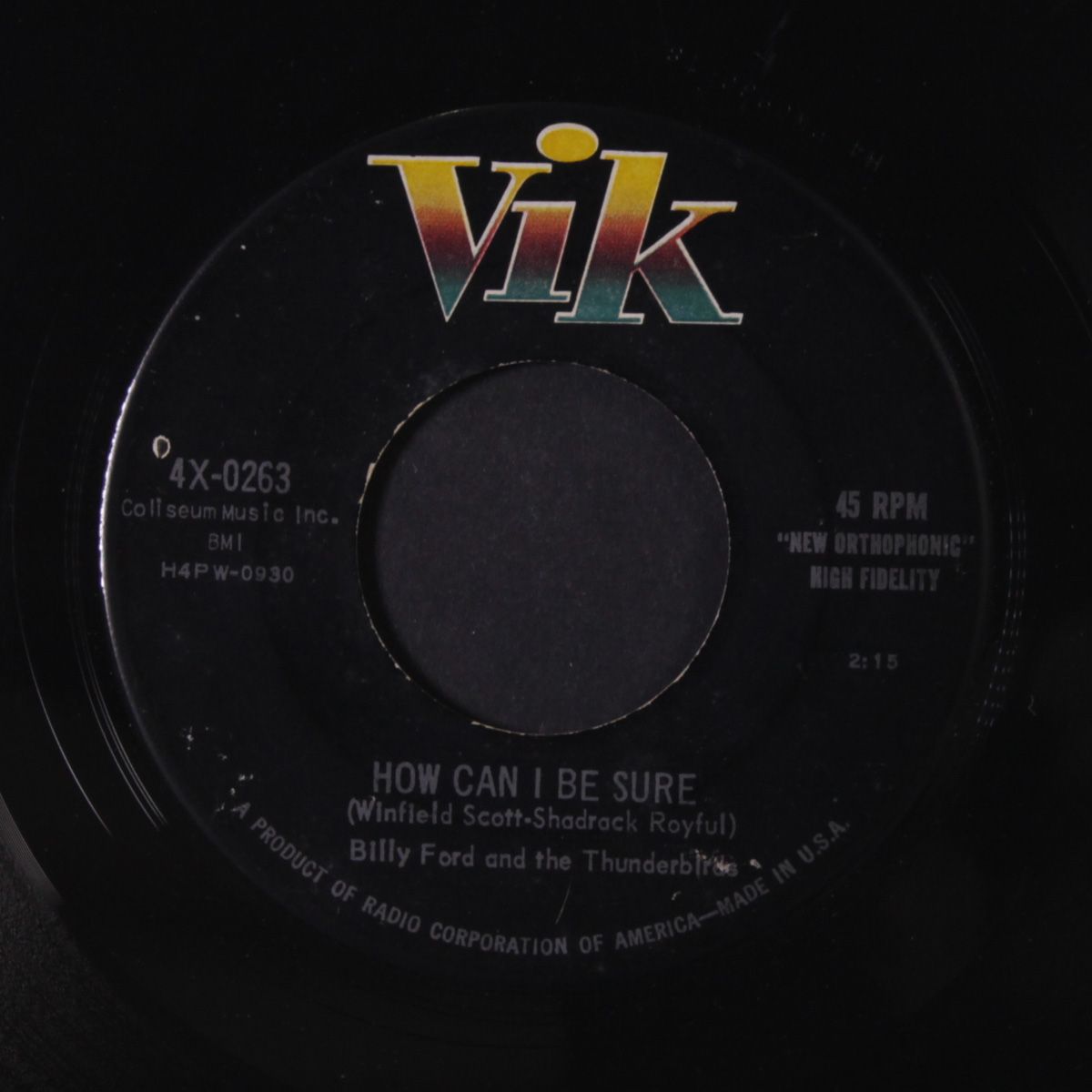 how can i be sure / billy boy by BILLY FORD & THUNDERBIRDS