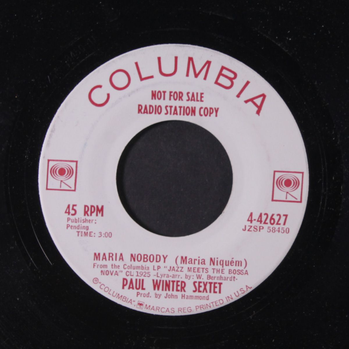journey to recife / maria nobody by PAUL WINTER