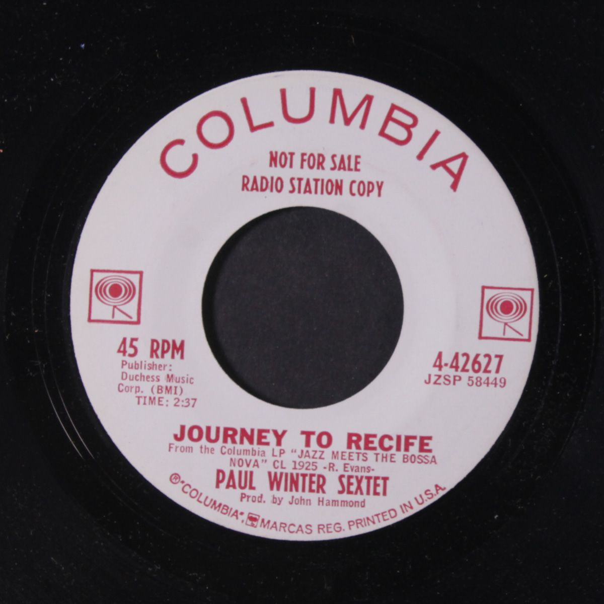 journey to recife / maria nobody by PAUL WINTER