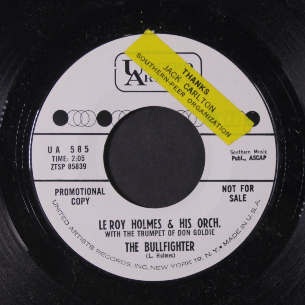the breeze and i / the bullfighter by LEROY HOLMES ORCHESTRA