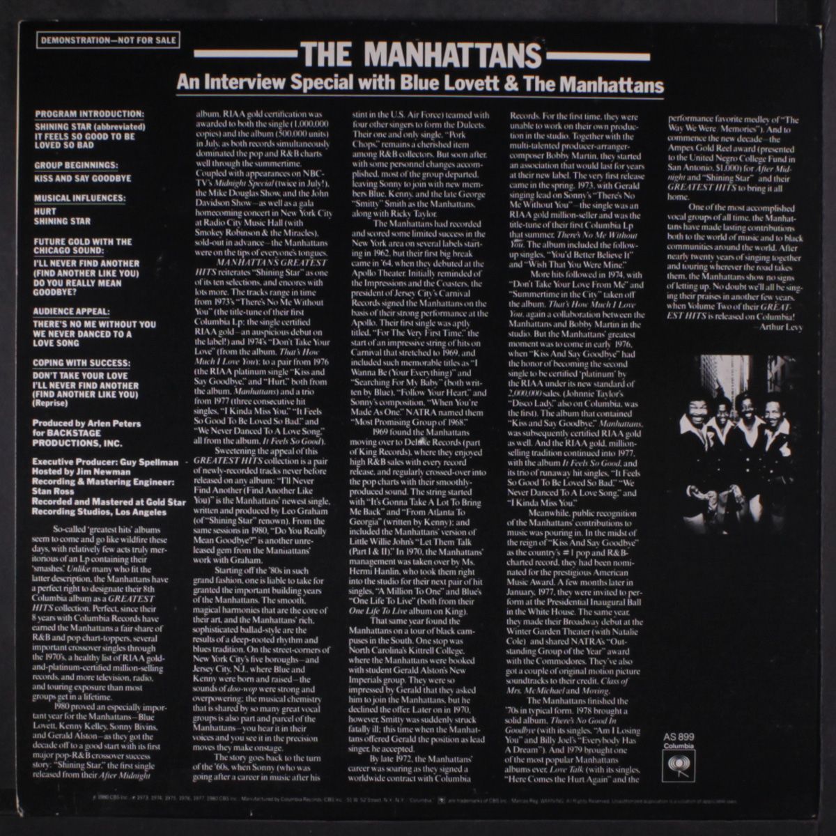 an interview special with blue lovett & the manhattans by MANHATTANS