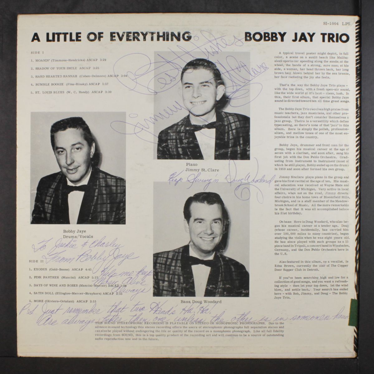 a little of everything by BOBBY JAYE TRIO