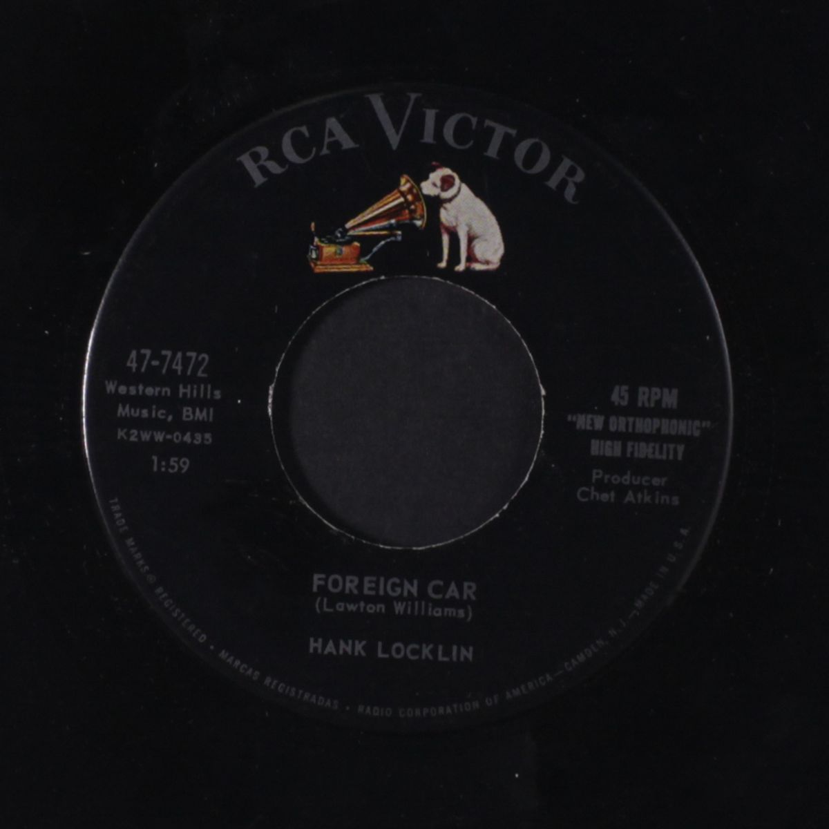 foreign car / when the band plays the blues by HANK LOCKLIN