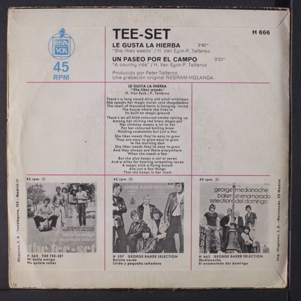 she likes weeds / a country ride by TEE-SET