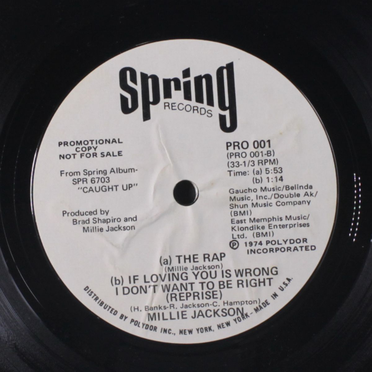 if loving you is wrong i don't want to be right / the rap by MILLIE JACKSON