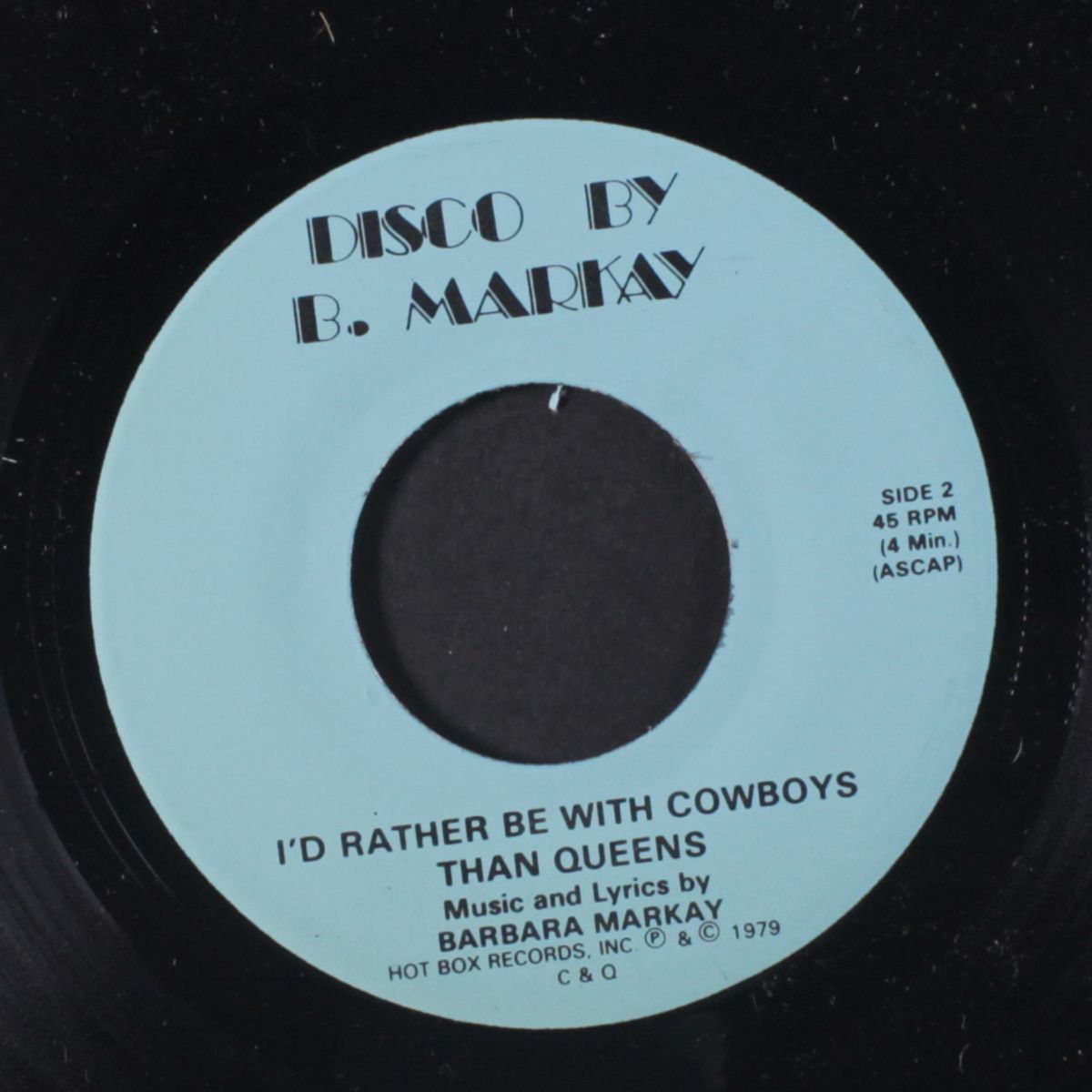 it's allrite to f*ck all nite / i'd rather be with cowboys than queens by BARBARA MARKAY