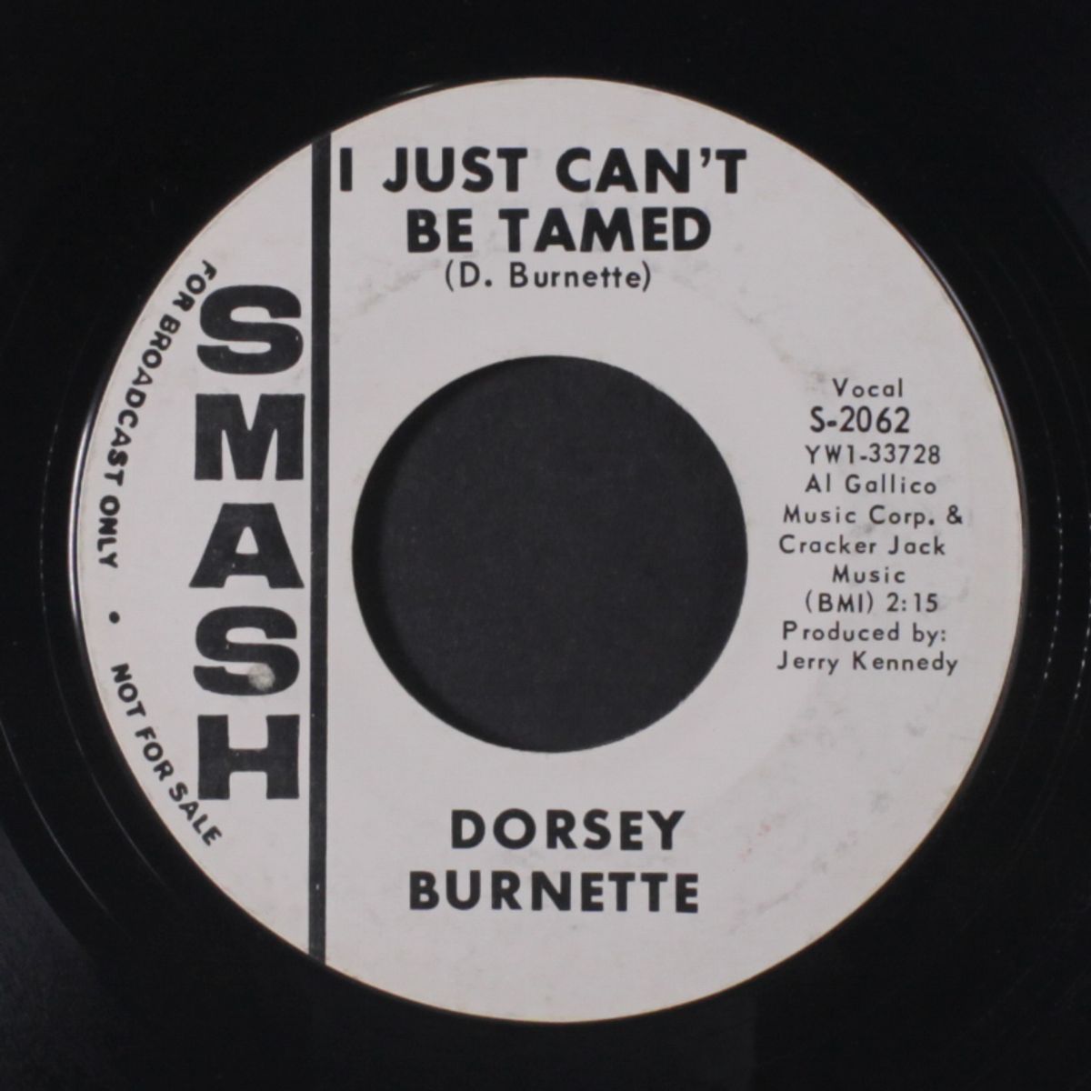 tall oak tree / i just can't be tamed by DORSEY BURNETTE