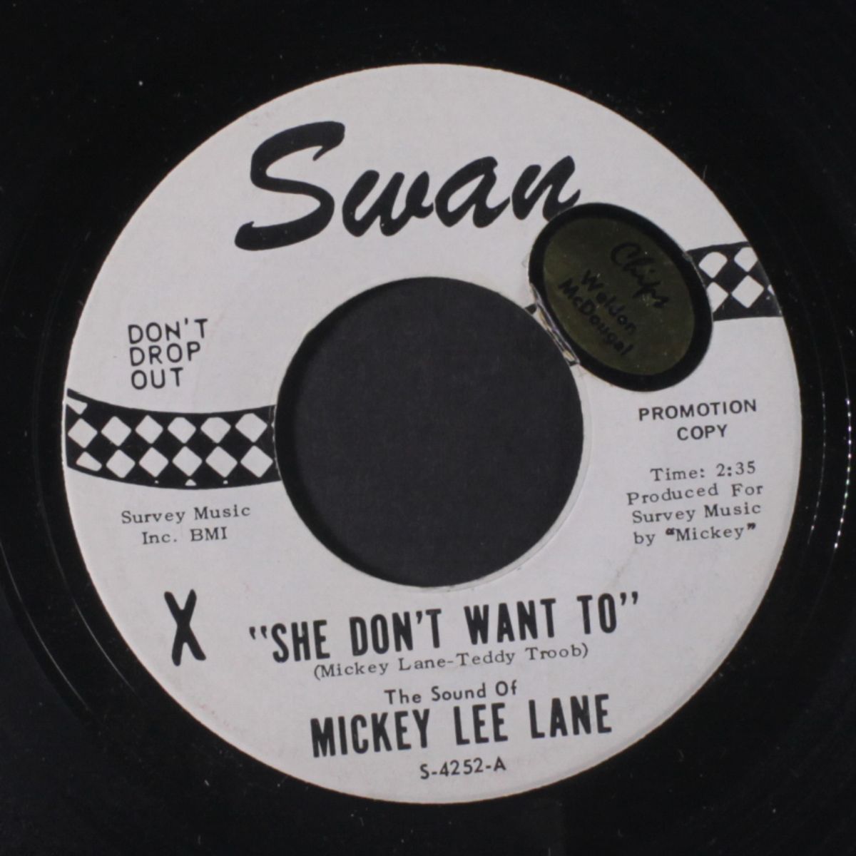 she don't want to by MICKEY LEE LANE