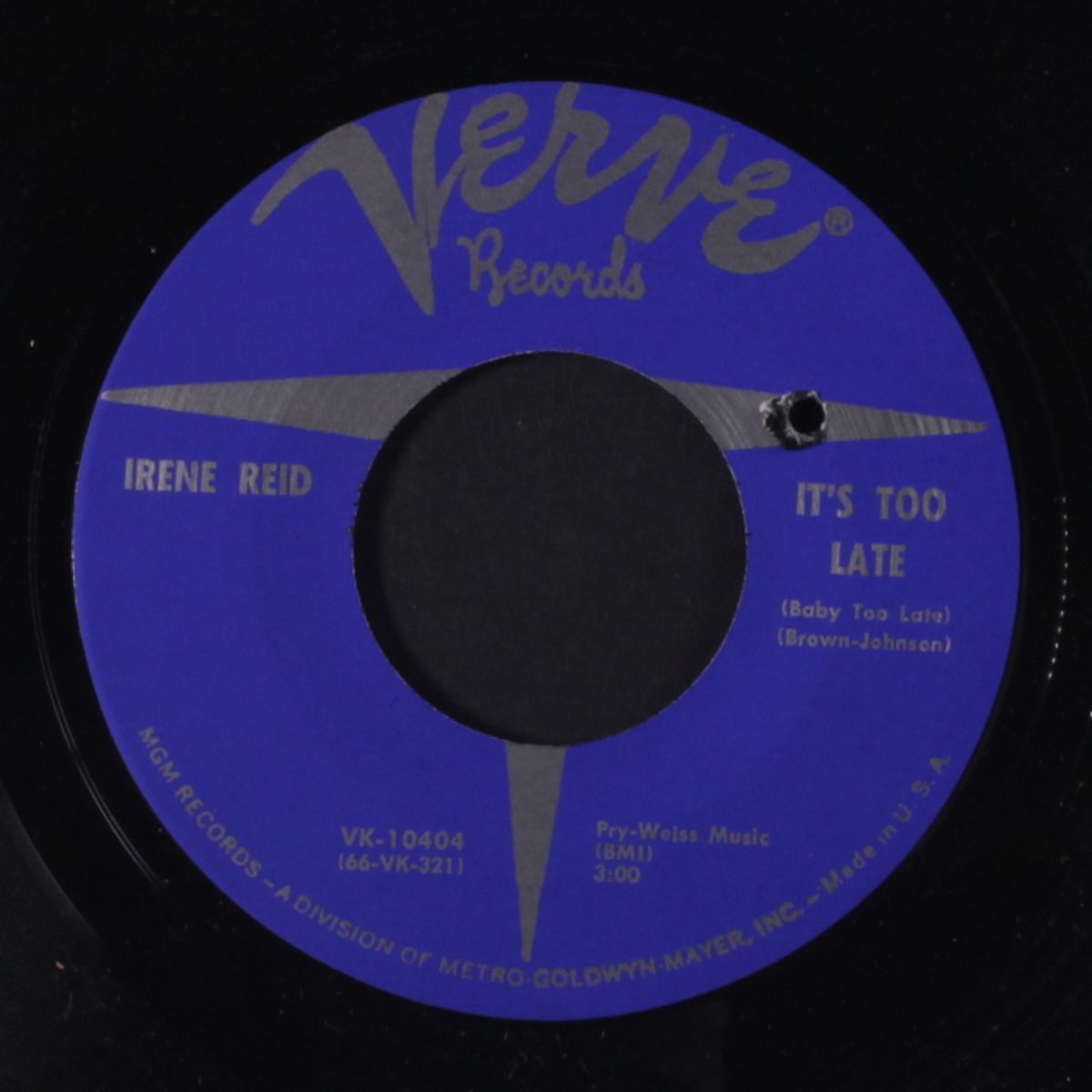 guess i'll hang my tears out to dry / it's too late by IRENE REID
