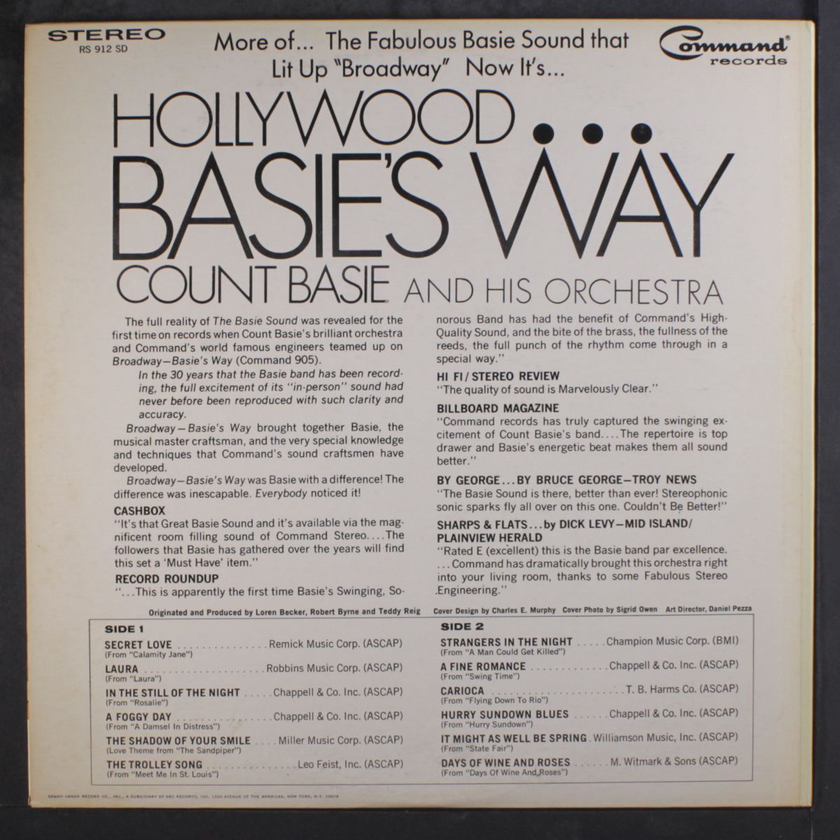 hollywood...basie's way by COUNT BASIE